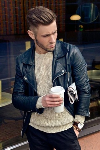 Comment porter un pull torsadé avec un pantalon chino