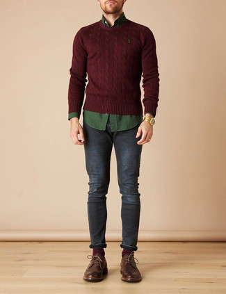 Comment porter un pull torsadé