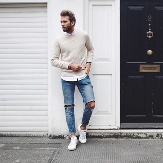 Comment porter un pull torsadé