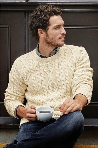 Comment porter un pull torsadé