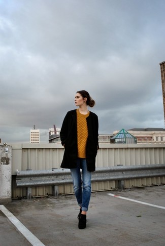 Comment porter un pull torsadé quand il fait froid