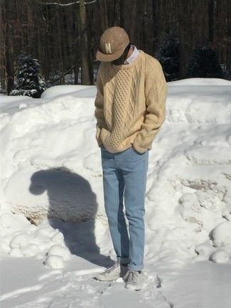 Comment porter un pull torsadé