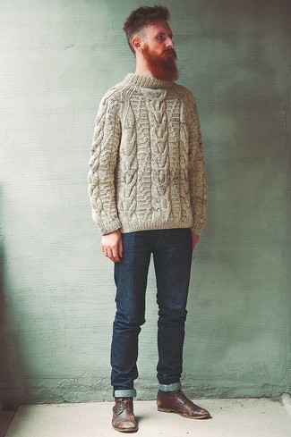 Comment porter un pull torsadé
