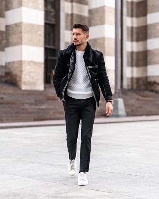 Comment porter un pull torsadé