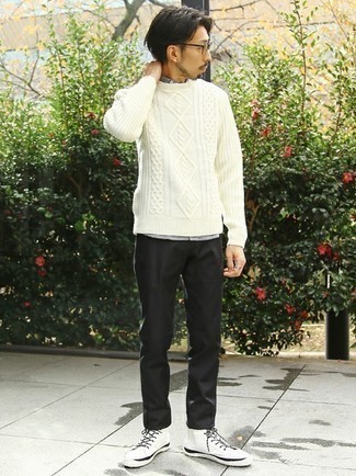 Comment porter un pull torsadé