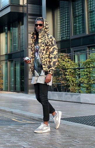 Comment porter une parka camouflage