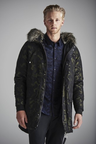 Comment porter une parka camouflage