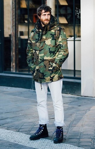 Comment porter une parka camouflage