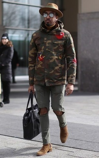 Comment porter une parka camouflage