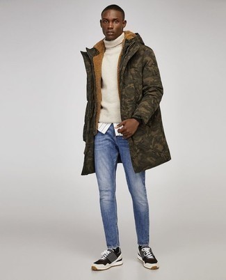 Comment porter une parka camouflage
