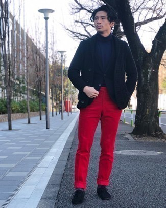 Pantalon de costume rouge Calvin Klein