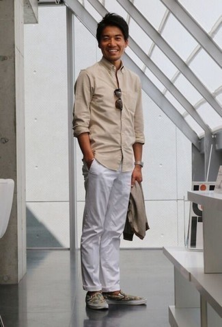Pantalon chino blanc ASOS DESIGN