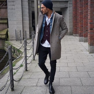 Comment porter un cardigan en hiver