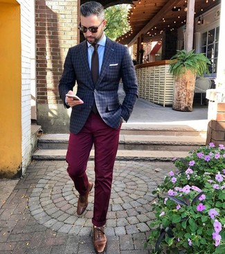 Comment porter un blazer à carreaux
