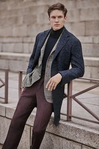 Comment porter une veste à carreaux quand il fait froid