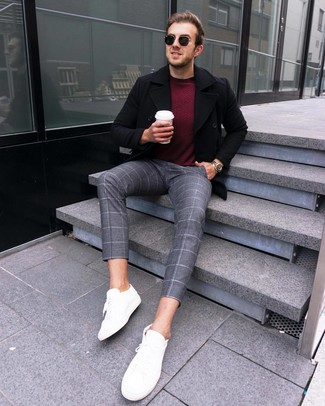 Comment porter un pantalon à carreaux au printemps