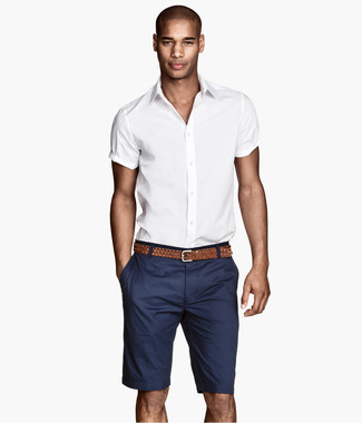 Chemise à manches courtes blanche Armani Jeans