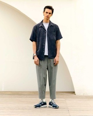 Pantalon chino gris TOMMY HILFIGER MENSWEAR