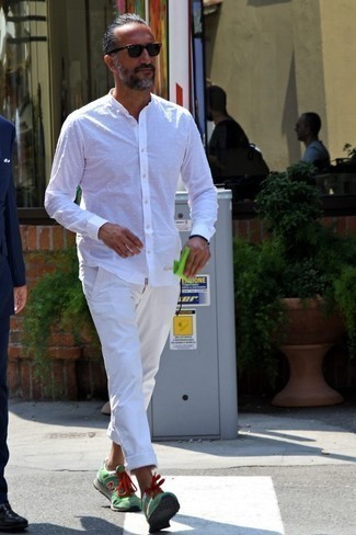 Chemise à manches longues á pois blanche Dolce & Gabbana