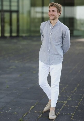 Pantalon chino blanc System