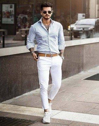 Pantalon chino blanc Kiton