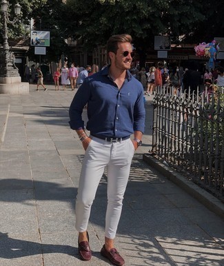 Pantalon chino blanc Dolce & Gabbana