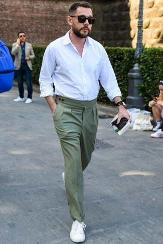 Concitor Pantalon habillé pour homme avec devant plat, couleur vert  émeraude uni, Vert émeraude. : : Mode