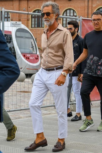 Chemise à manches longues beige Polo Ralph Lauren