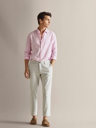 Chemise à manches longues rose Marc Jacobs