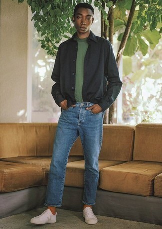 Chemise à manches longues noire Rick Owens