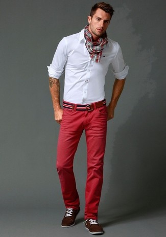 Pantalon chino rouge ASOS DESIGN