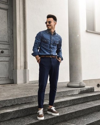 Pantalon chino bleu marine Dockers