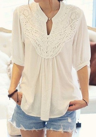 Chemise paysanne blanche Tome