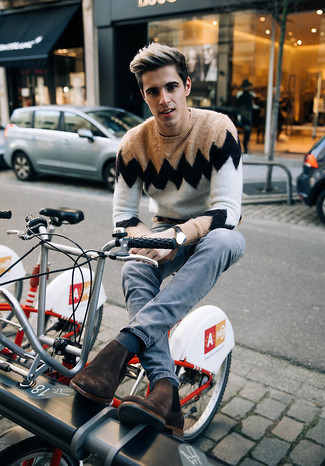 Comment porter un pull à motif zigzag quand il fait chaud