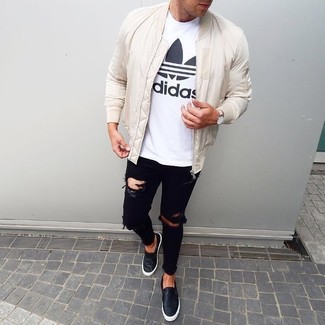 Comment porter un blouson aviateur transparent