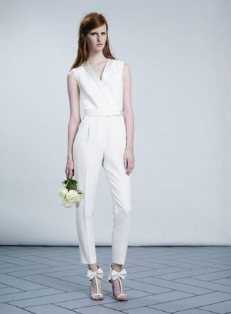 Combinaison pantalon blanche Roland Mouret