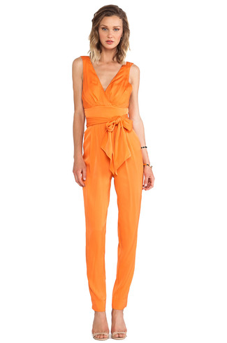 Combinaison pantalon orange Lanvin