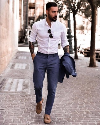 Chemise à manches longues blanche Salvatore Ferragamo
