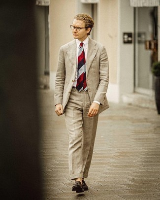 Cravate à rayures horizontales multicolore Gucci