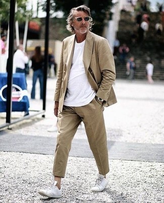Baskets basses en cuir blanches Karl Lagerfeld
