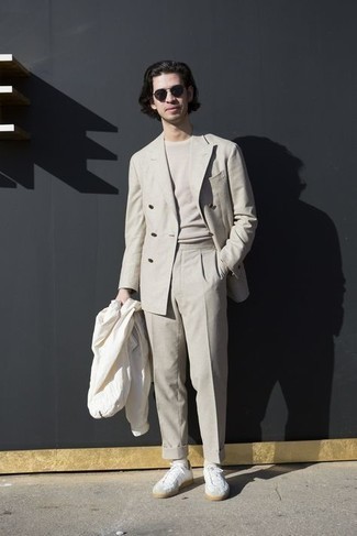 Coupe-vent blanc Thom Browne