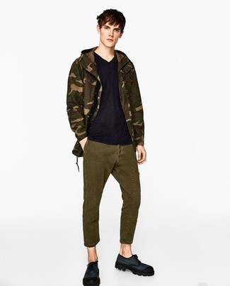 Coupe-vent camouflage olive Farah