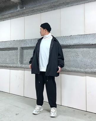 Pantalon chino noir Costumein