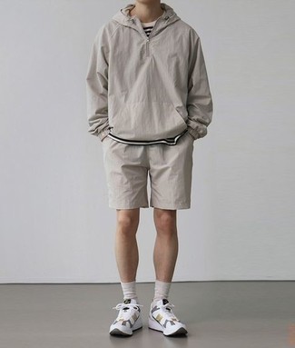 Coupe-vent gris Thom Browne
