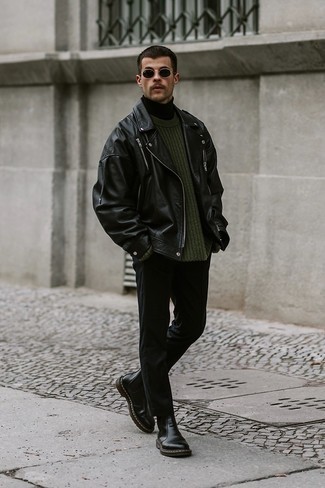 Comment porter un pull à col rond avec un pull à col roulé