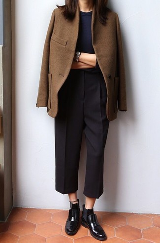 Comment porter une jupe-culotte quand il fait froid