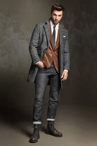 Comment porter un blazer marron foncé quand il fait frais
