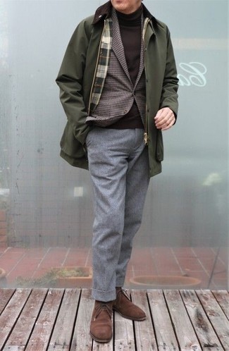 Comment porter un blazer marron foncé quand il fait frais