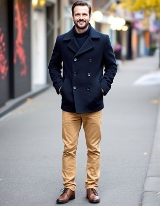 Comment porter des chaussures brogues marron foncé quand il fait froid après 40 ans
