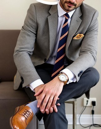 Comment porter des chaussures brogues marron foncé pour un style elégantes quand il fait chaud